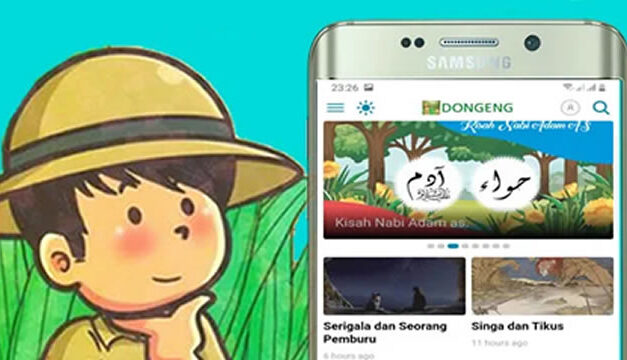 Aplikasi Dongeng dan Cerita Rakyat Terlengkap. Free download di Google Playstore